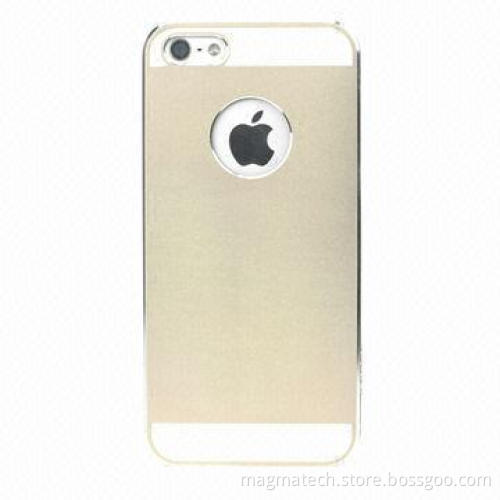 Aluminum+PP case for iPhone 5/5S, attractive design, anti-scratch, various colors available, gold